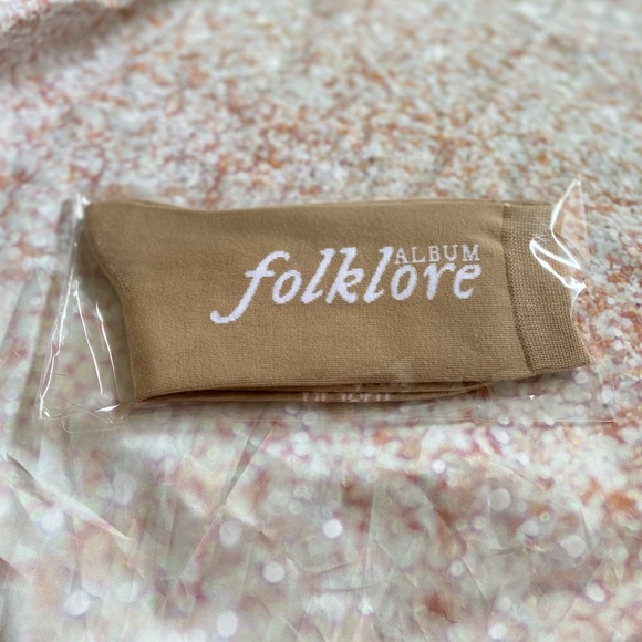 taylor swift cancel plans cancelled tan beige brown socks sock folklore august - Picture 7 of 12